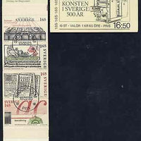 Sweden 1983 500th Anniversary of Printing 16k50 booklet complete with first day cancels, SG SB363