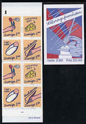 Sweden 1992 Greetings Stamps 22k40 booklet complete and pristine, SG SB450