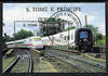 St Thomas & Prince Islands 1997 Locomotives perf miniature sheet #1 cto used