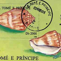 St Thomas & Prince Islands 1996 Atlanta '96 Olympic Games (Shells) perf miniature sheet cto used