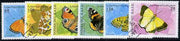 Sahara Republic 1997 Butterflies complete set of 6 values cto used