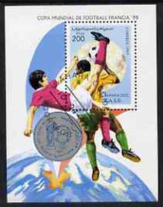 Sahara Republic 1997 World Cup Football perf miniature sheet cto used