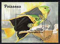 Benin 1996 Tropical Fish perf miniature sheet cto used