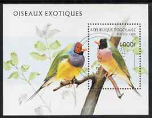 Togo 1996 Birds perf miniature sheet cto used