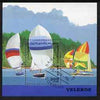 Sahara Republic 1996 Sailing Yachts perf miniature sheet cto used