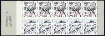 Sweden 1988 Coastal Wildlife 22k booklet complete and very fine, SG SB407