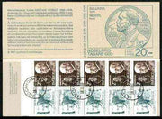 Sweden 1980 Nobel Prize Winners of 1920 20k booklet complete with first day cancels, SG SB347