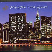 United Nations (Vienna) 1995 50th Anniversary 36s booklet complete with first day cancels