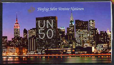 United Nations (Vienna) 1995 50th Anniversary 36s booklet complete with first day cancels