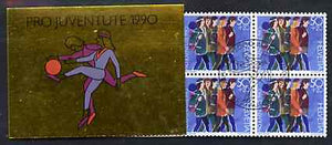 Switzerland 1990 Pro Juventute 8f booklet complete with first day commemorative cancels, SG JSB40