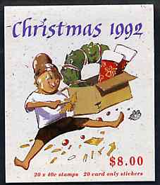 Australia 1992 Christmas $7.60 booklet complete with first day cancels, SG SB79