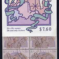 Australia 1991 Christmas $7.60 booklet complete with first day cancels, SG SB75