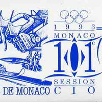 Monaco 1993 Olympic Committee Session 36f booklet complete and very fine, SG SB11