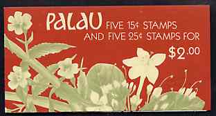 Booklet - Palau 1988 Flowers $2 booklet complete and very fine, SG SB11