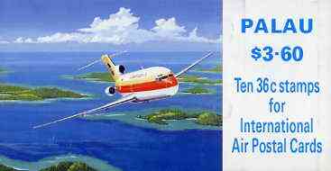 Palau 1989 Aircraft $3.60 booklet complete and very fine, SG SB13