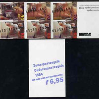 Netherlands 1994 Welfare Funds - Senior Citizens' Security 6g95 booklet complete and pristine SG SB110
