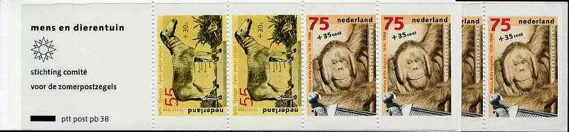 Netherlands 1988 Welfare Funds - Zoological Society 3g90 booklet complete and pristine, SG SB99