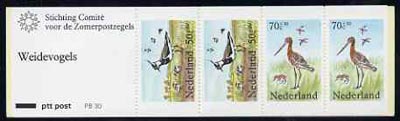 Netherlands 1984 Welfare Funds - Pasture Birds 3g40 booklet complete and pristine, SG SB91