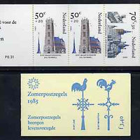 Netherlands 1985 Welfare Funds - Religious Buildings 3g40 booklet complete and pristine, SG SB92