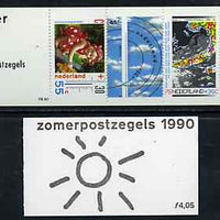 Netherlands 1990 Welfare Funds - The Weather 4g05 booklet complete and pristine, SG SB101