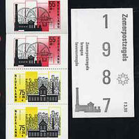 Netherlands 1987 Welfare Funds - Industrial Buildings 3g90 booklet complete and pristine, SG SB96