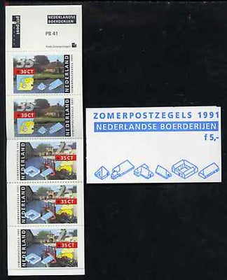 Netherlands 1991 Welfare Funds - Farm Houses 5g booklet complete and fine, SG SB103
