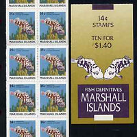 Marshall Islands 1988 Fish $1.40 booklet complete and pristine, SG SB7