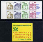 Germany - West Berlin 1980 German Castles 3m booklet complete and pristine, SG BSB12