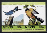 Nevis 1985 Kingfisher & Cuckoo (John Audubon 55c) unmounted mint imperf se-tenant pair (as SG 271a)