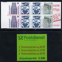 Germany - West 1993 Tourist Sights 3m booklet complete and pristine, SG SB79a