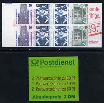 Germany - West 1993 Tourist Sights 3m booklet complete and pristine, SG SB79a