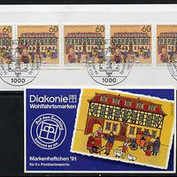 Booklet - Germany - West 1991 Büdingen Post Station 4m50 booklet complete with commemorative cancels (contains SG 2416 x 5)