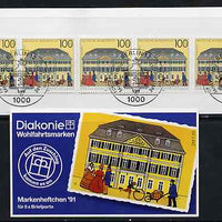 Booklet - Germany - West 1991 Bonn Post Office 7m50 booklet complete with commemorative cancels (contains SG 2419 x 5)