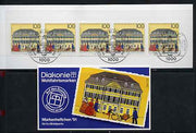 Germany - West 1991 Bonn Post Office 7m50 booklet complete with commemorative cancels (contains SG 2419 x 5)