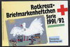 Germany - West 1991 Red Cross 4m50 booklet complete with commemorative cancels (contains SG 2416 x 5)