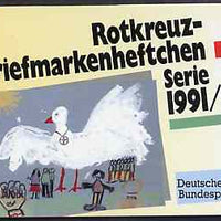 Germany - West 1991 Red Cross 4m50 booklet complete with commemorative cancels (contains SG 2416 x 5)