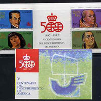 Spain 1991 500th Anniversary of Discovery of America (6th Issue) 160p booklet complete and fine, SG SB9
