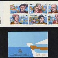 Spain 1987 500th Anniversary of Discovery of America (2nd Issue) 235p booklet complete and fine, SG SB5