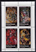 Gairsay 1979 Christmas (Chagall Stained Glass Windows) perf,set of 4 values (10p to 65p) unmounted mint