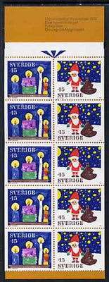 Sweden 1972 Christmas 4k50 booklet complete and pristine, SG SB278