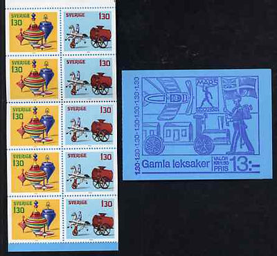 Sweden 1978 Christmas 13k booklet (Old Toys) complete and pristine, SG SB332