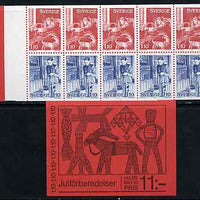 Sweden 1977 Christmas 11k booklet (Seasonal Customs) complete and pristine, SG SB324