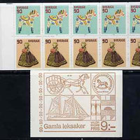 Sweden 1978 Christmas 9k booklet (Old Toys) complete and pristine, SG SB331