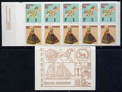 Sweden 1978 Christmas 9k booklet (Old Toys) complete and pristine, SG SB331
