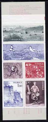 Sweden 1978 Travels with Carl Linne (Botanist) 7k80 booklet complete and pristine, SG SB327