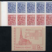 Sweden 1975 Christmas 9k booklet (Religious Art) complete and pristine, SG SB306