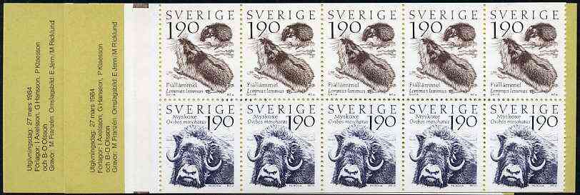 Sweden 1984 Swedish Mountain World 19k booklet complete and pristine, SG SB371