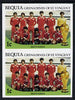 St Vincent - Bequia 1986 World Cup Football 1c (S Korean Team) unmounted mint imperf pair