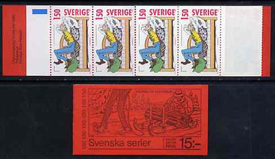 Sweden 1980 Christmas 15k booklet (Comic Strips) complete and pristine, SG SB345