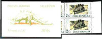 Czech Republic 1994 Prehistoric Animals 20kc booklet complete and fine containing pane of 10 x Mi 41